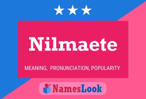 Nilmaete Naam Poster