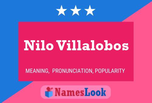 Nilo Villalobos Naam Poster