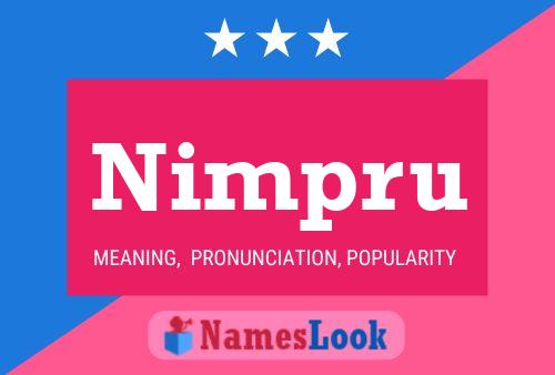 Nimpru Naam Poster