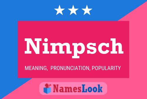 Nimpsch Naam Poster