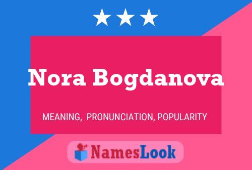 Nora Bogdanova Naam Poster