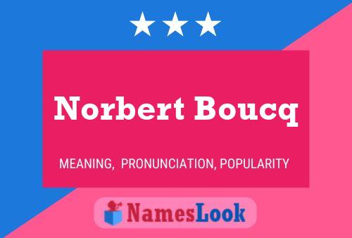 Norbert Boucq Naam Poster