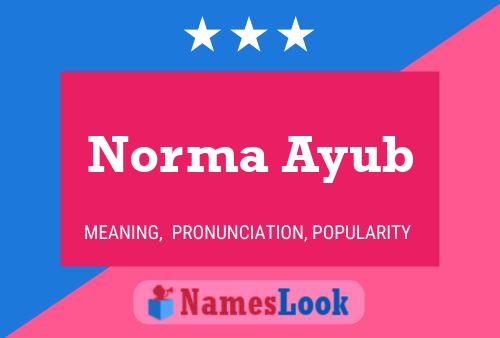 Norma Ayub Naam Poster