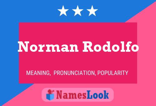 Norman Rodolfo Naam Poster