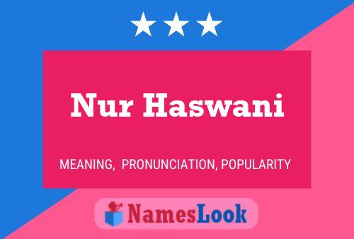 Nur Haswani Naam Poster