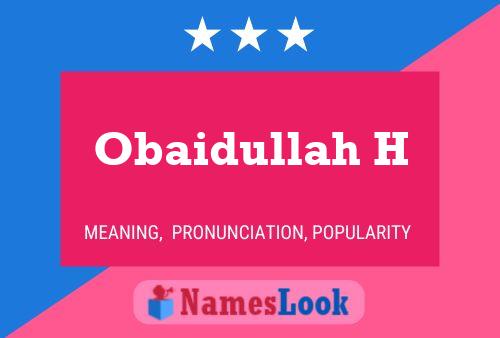 Obaidullah H Naam Poster