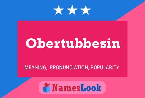 Obertubbesin Naam Poster