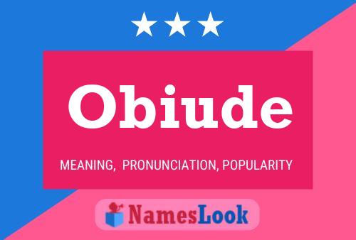 Obiude Naam Poster