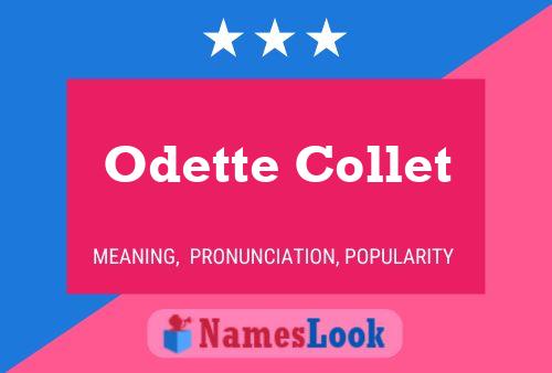 Odette Collet Naam Poster