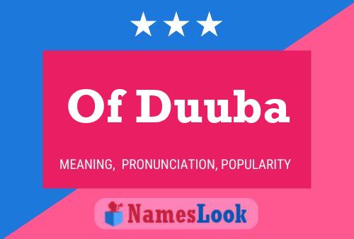 Of Duuba Naam Poster