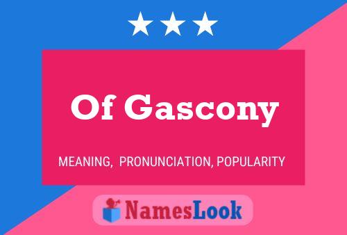 Of Gascony Naam Poster