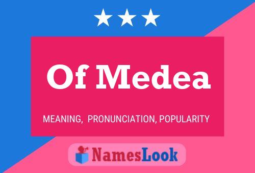 Of Medea Naam Poster