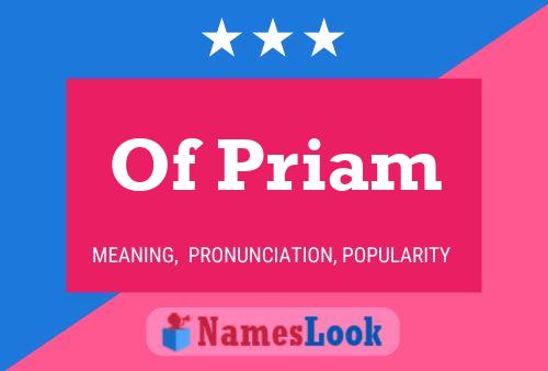 Of Priam Naam Poster