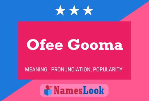 Ofee Gooma Naam Poster