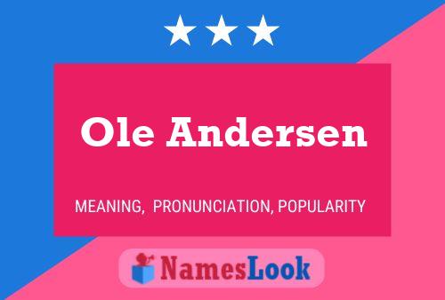 Ole Andersen Naam Poster