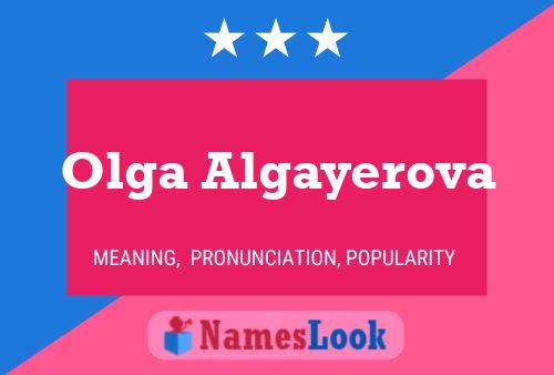 Olga Algayerova Naam Poster