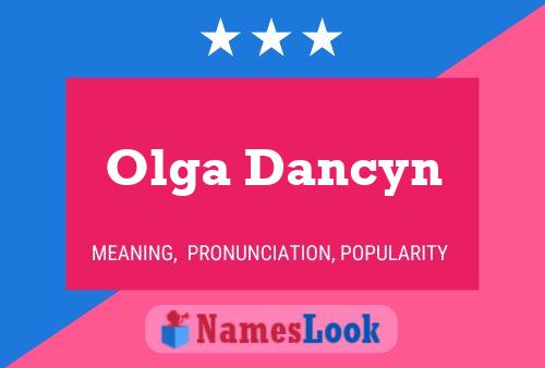 Olga Dancyn Naam Poster