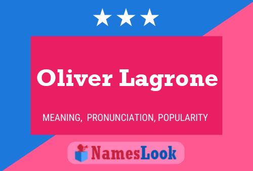 Oliver Lagrone Naam Poster