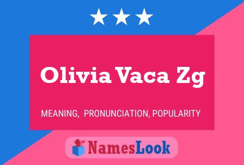 Olivia Vaca Zg Naam Poster