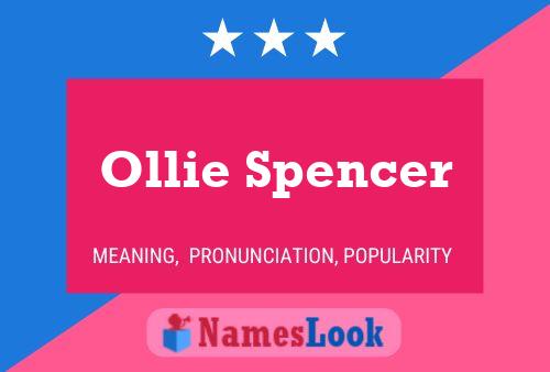 Ollie Spencer Naam Poster