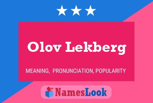 Olov Lekberg Naam Poster