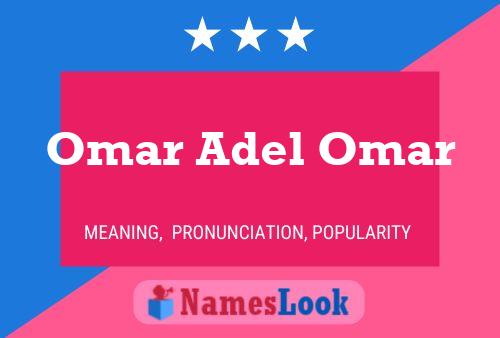 Omar Adel Omar Naam Poster