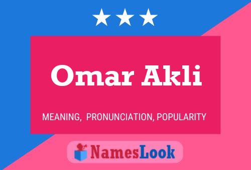 Omar Akli Naam Poster