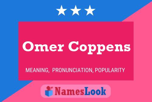 Omer Coppens Naam Poster