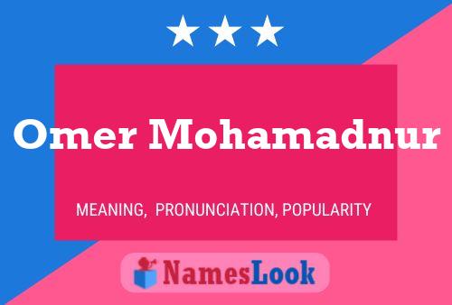 Omer Mohamadnur Naam Poster