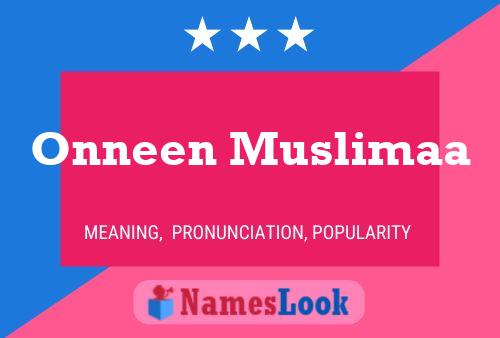 Onneen Muslimaa Naam Poster