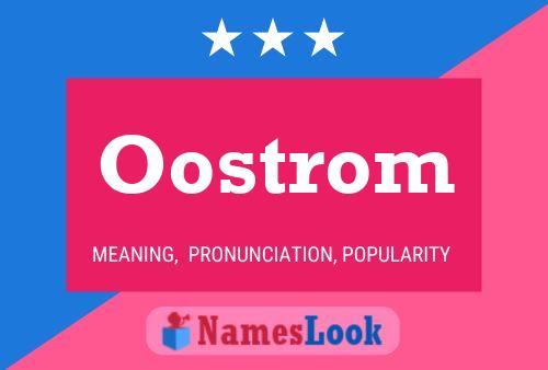 Oostrom Naam Poster