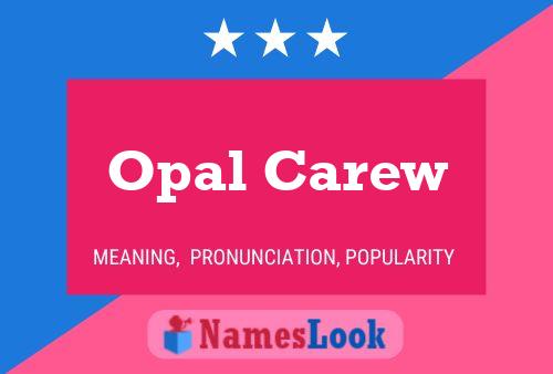 Opal Carew Naam Poster