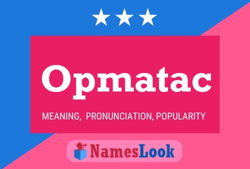 Opmatac Naam Poster