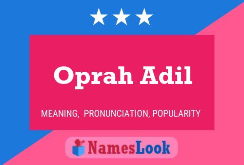 Oprah Adil Naam Poster