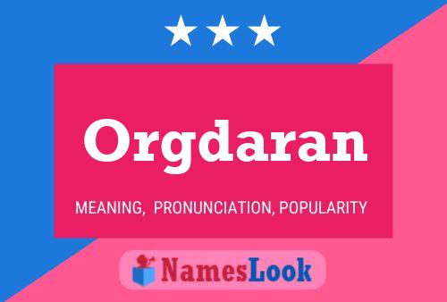 Orgdaran Naam Poster