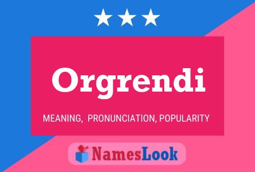 Orgrendi Naam Poster