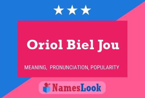 Oriol Biel Jou Naam Poster