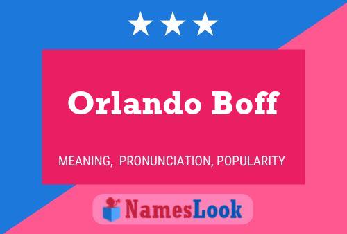 Orlando Boff Naam Poster