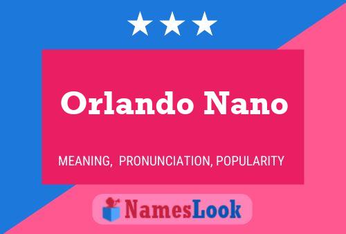 Orlando Nano Naam Poster