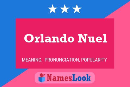 Orlando Nuel Naam Poster