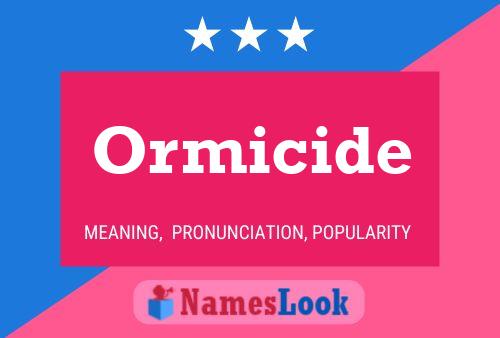 Ormicide Naam Poster