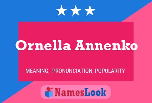 Ornella Annenko Naam Poster