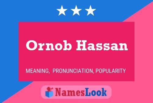 Ornob Hassan Naam Poster