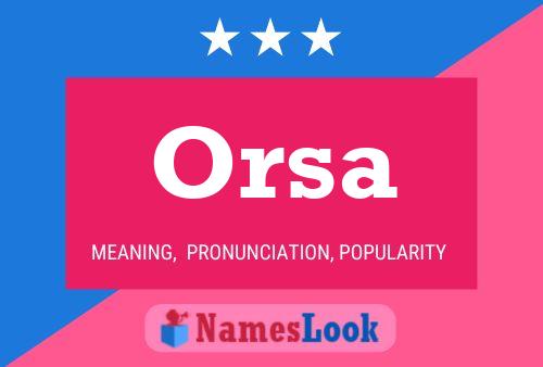 Orsa Naam Poster