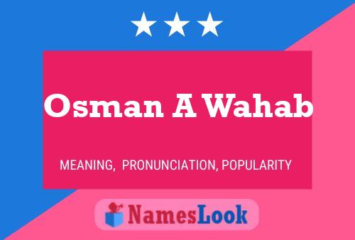 Osman A Wahab Naam Poster