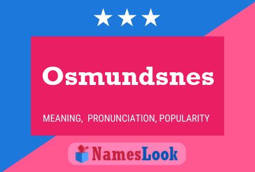 Osmundsnes Naam Poster