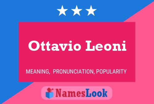 Ottavio Leoni Naam Poster