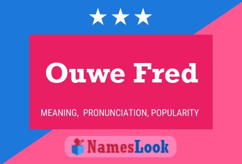 Ouwe Fred Naam Poster