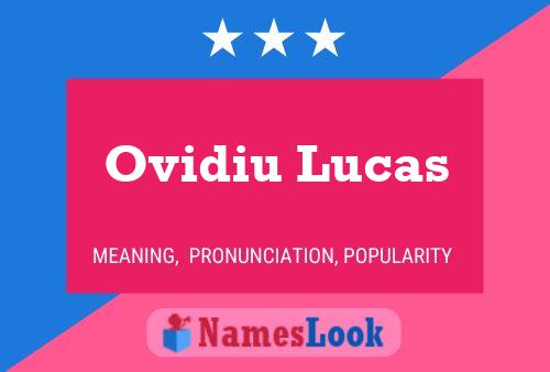 Ovidiu Lucas Naam Poster