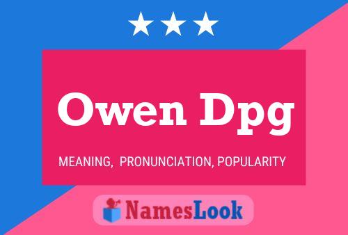 Owen Dpg Naam Poster